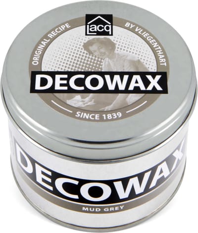 Lacq Decowax Mud Grey - Decoratieve Interieurwas - Wax- 370 ML - Hout- Vloeren - Meubels