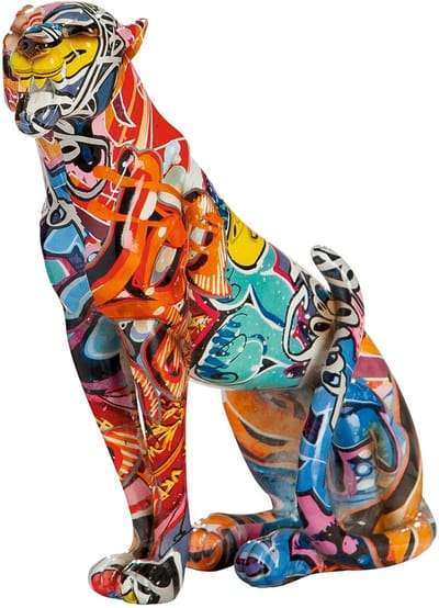 Gilde Handwerk - Prachtig luipaard in Street Art / Graffitti / Pop Art - Luipaard - Streetart - 7x20.5cm