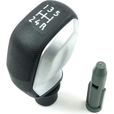 BSP980 Handgeschakelde 5-traps Schakelpookknop Stylingkop Mat Zilver 96738471VV voor Peugeot Citroen