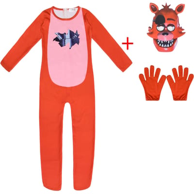 Déguisement d'Halloween Fantaisie pour Enfants Combinaison Five Nights At Freddyed Cosplay Fnaf Freddyed Anime Cadeau de Noël pour Enfant 160 (12-13Y) pink
