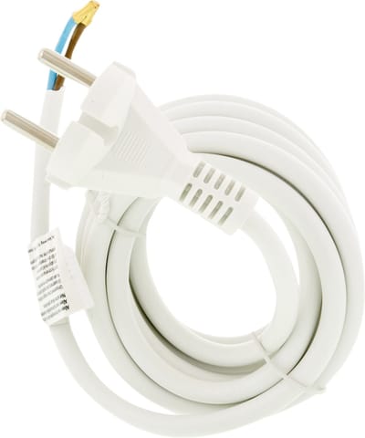 Exin Snoer Wit 2x 1mm 2.5mtr Aansluitsnoer 5520305