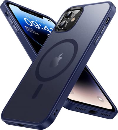 Hoesje Geschikt voor Apple iPhone 11 - Compatibel met MagSafe / Qi2 - Matte Beschermhoes - Back Cover met Magneet - Blauw