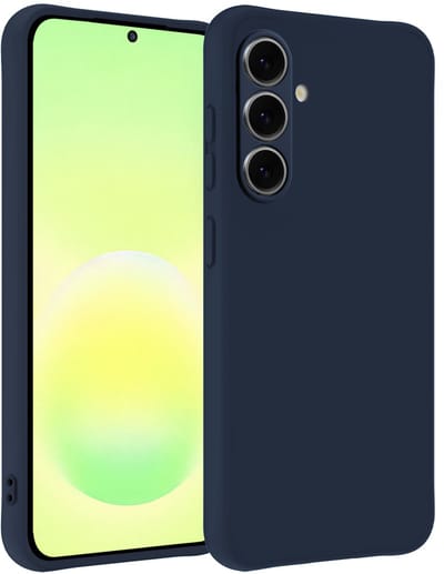 Hoesje - Geschikt voor Samsung Galaxy A57 - Sterk & Shockproof - Hoes Cover - Siliconen Case - Telefoonhoesjes - Donkerblauw