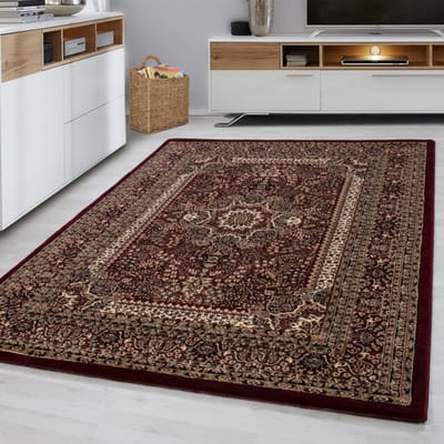 Marrakesh Nahal Oosters Vloerkleed Rood – Laagpolig Tapijt- 80x150 CM