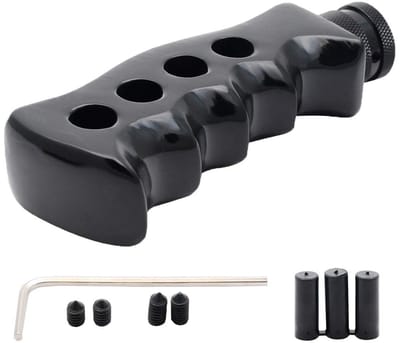 Allecto - Universele Auto Pookknop - Handmatige Versnellingspook - Zwart - Comfortabele Grip - Geschikt voor Meerdere Auto's - Model H841881-GG