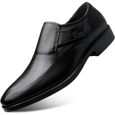 Nieuwe Alles-match Herenschoenen Grote Maat Leren Schoenen Heren Zakelijk Formele Schoenen Heren Bruiloftsschoenen 41 black