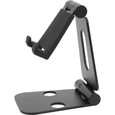 Mobiele Telefoonhouder Desktop Opvouwbare Beugel Draagbaar Tablet PC Ondersteuningsframe voor Kantooraccessoires black