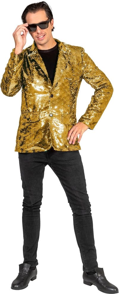 Party Colbert Pailletten Goud Milan - Maat 56/58