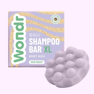 Wondr Shampoo Bar XL - Rosy Rice - Haargroei & Volume - 110g Duurzame Soap Bar - Aanbevolen door Apothekers