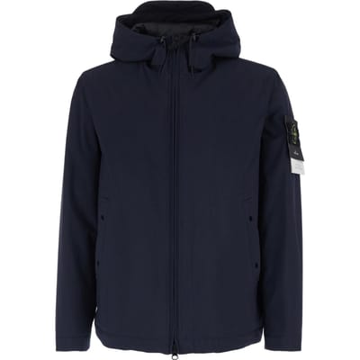 Stone Island Zomer 26 Effen Kleur Met Capuchon Rits Lange Mouwen Jas Uniseks Jassen L1S154100108S0A27V0020 L black