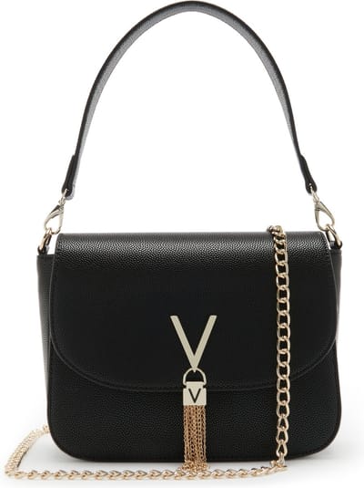 VALENTINO Schoudertas Handtas Divina Shoulder Bag Nero / Gold Zwart