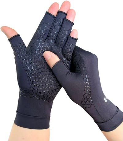 KANGKA® Therapeutische Compressie Handschoenen maat S – Reuma & Artrose Handschoenen – Artritis – Zwart