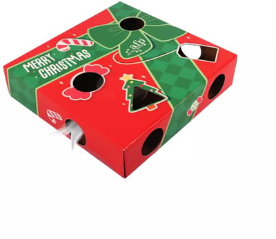 AFP Peek'A'Pounce Cadeaudoos - Hondenspeelgoed - Hondenspeeltje - Kerstspeeltjes voor Honden