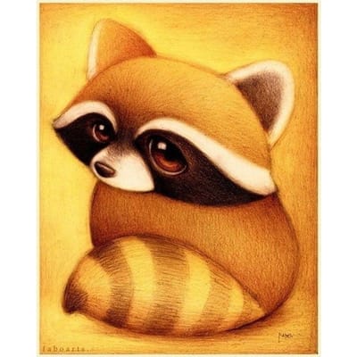 Peinture Diamant 5D DIY Broderie Diamant Point de Croix Animaux de Dessin Animé Mosaïque Diamant Rond 20X30CM black