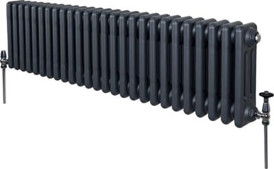 3-kolomsradiator - antraciet - 300x1192 mm - 3612 btu
