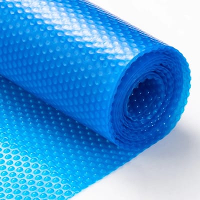 NordHaus Zwembadafdekking Rond - Zwembadafdekking - verwarmend afdekzeil - Vermindert Verdamping - Ø305 cm Blauw 15 mil