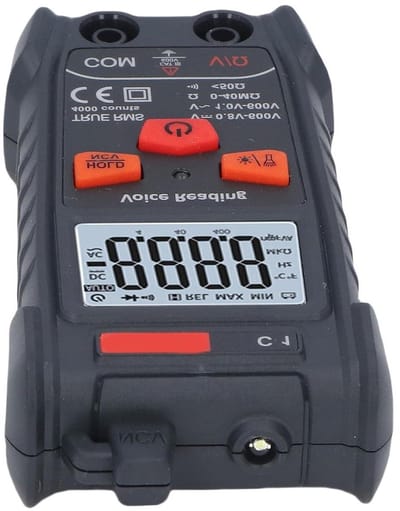 Digitale Multimeter - Spanningstester - Elektrische Problemen Oplossen - Automatisch Bereik - 4000 Tellingen - Zwart