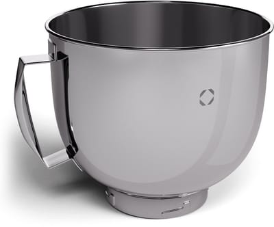 Klarstein kom voor Chiara keukenmachine – 5 liter roestvrij staal, vaatwasmachinebestendig, ergonomische handgreep, compatibel met Chiara keukenmachine, BPA-vrij, perfect voor 1,5 kg deeg