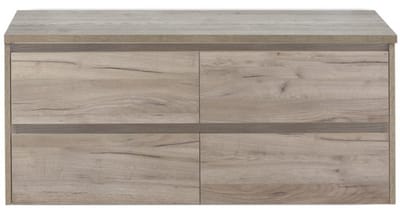 Dante Badmeubelset 120 cm - 4 Laden Craft Oak - Wastafelbovenblad