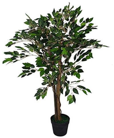 Donkergroen Ficus Kunstboom 90cm - Realistische Kunstplant voor Binnen