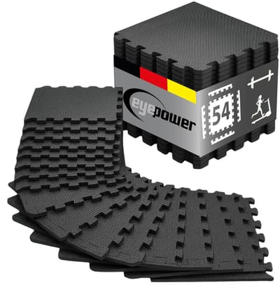 54 Stuks Fitness Puzzelmat 30x30cm - Beschermmat Sportvloer Vloertegels Home Gym Apparatuur Training