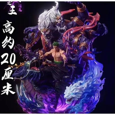 One Piece Anime Figuur LX Sauron Handgemaakt Koning Hel Yan Mo Luo Luo Noah Model Standbeeld Ornament Woonaccessoires Kerstcadeau wit