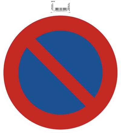 Exacompta Zelfklevend bord parkeerverbod 30cm - Rood - 67011E