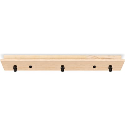 Home Sweet Home - Plafondkap 3L - Houten - Lamponderdeel - 9.5 x 47 x 5 cm - Rechthoekig - Ontworpen voor plafondlampen, hanglampen