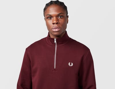 Fredperry Fp Sweatshirt Met Halve Rits - Fashion Wear - Volwassen