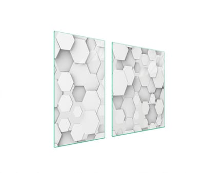 TMK ArtDeko - Glazen Beschermer Voor Fornuis - 90x52 cm - Veelzijdig - UV Afdruk
