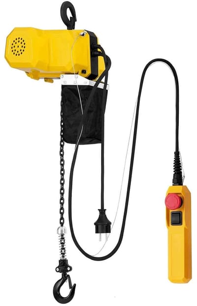 Elektrische Kettingtakel - Takel Elektrisch Hefmachine - Zware Lasten Hefen - Noodstopschakelaar - 150 kg 6 m - Grijs