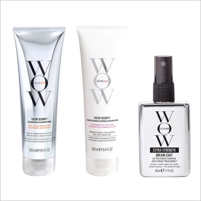 Color Wow Security & Dream Coat Trio - Color Wow Color Security Shampoo 250ml, Color Wow Color Security Conditioner 250ml & Color Wow Extra Strength Dream Coat 50ml - Voor normaal tot dik gekleurd haar - Intense hydratatie en hittebescherming
