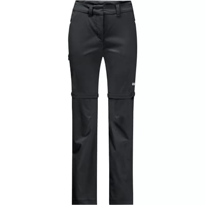Jack Wolfskin Overland Zip Away Pants W 1506133-6000, Vrouwen, Zwart, Broek, maat: 34