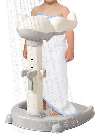 Douchehouder Kinderen - Verstelbare Houder - Veilig Baden - Antislip Frame - 41.5 x 35 cm - Grijs