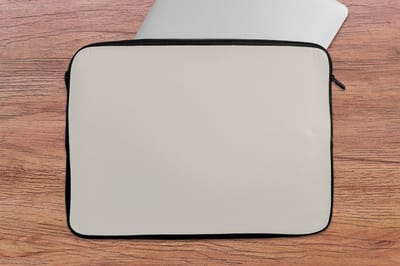 Laptophoes - Grijs - Effen kleur - Voor laptop - Laptop case - Laptophoes grijs - 13 Inch - Laptop sleeve - Back to school spullen - Schoolspullen jongens en meisjes middelbare school - Macbook air hoes - Chromebook sleeve