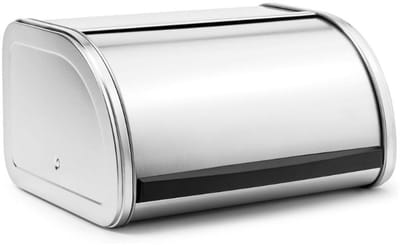 Famanu - Broodtrommel metalen broodtrommel met schuifdeksel, middelgroot formaat