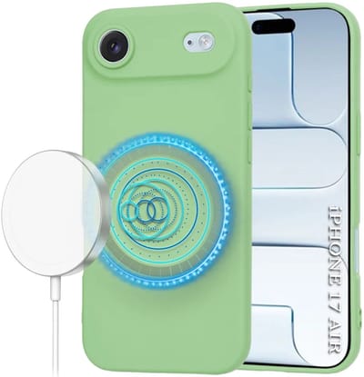 Hoesje geschikt voor Apple iPhone Air - Techsuit Soft Flex Silicone Back Cover - Geschikt voor MagSafe - Mint Green