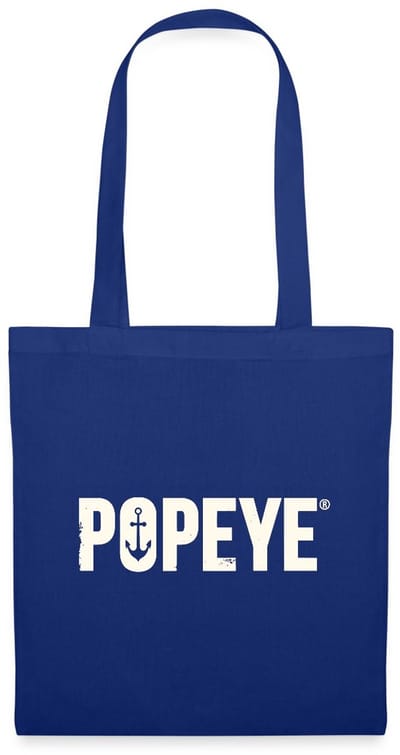 Popeye White Titel Tas Van Stof Schoudertas