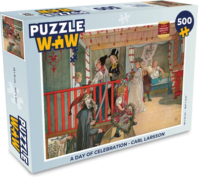 Puzzel A day of celebration - Carl Larsson - Legpuzzel - Puzzel 500 stukjes
