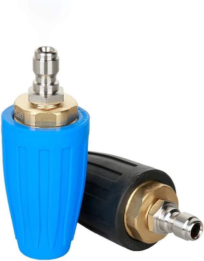 Drukspuitmond - Vuilverwijder - Intensief Reinigen - 360 Graden Rotatie - 1/4 Inch - Blauw