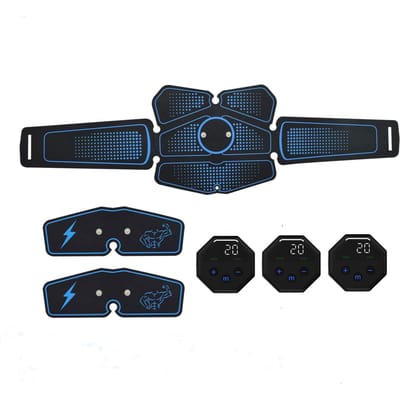 Slimme EMS Elektrische Buiktraining met Spierstimulator voor Gewichtsverlies Fitness Fysiotherapie Buik Gewichtsverlies Full Body Massager