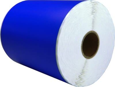 DULA Compatible Zebra Labels 102x152mm - 300 etiketten per rol - kern 25mm - Blauw - Permanent - 1 rol