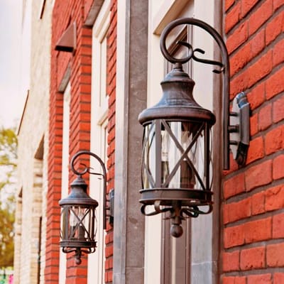 KS Verlichting Romantica 3-lichts 2x Muurlamp Bruin