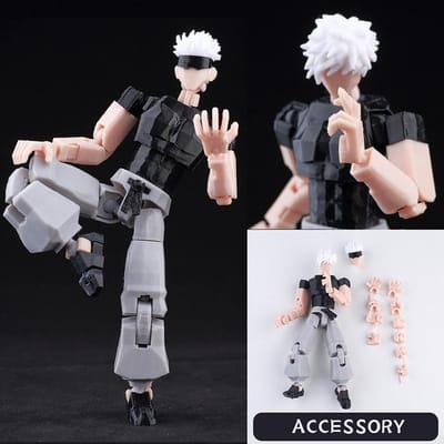 3D Geprinte Speelgoed Jujutsu Kaisen Actiefiguren Toji Fushiguro Dummy 13 Meervoudig Gewrichts Scharnierend Veranderbaar Vorm Dummy 13 Anime Model Kinderen