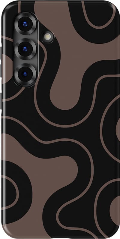 DripCase Motion Flow Tough Hoesje Samsung Galaxy S25 | Backcover met Mag | Trendy Design | Valbescherming | Wander Lines