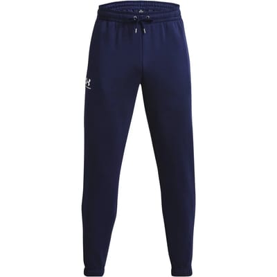 Under Armour UA Icon Fleece Jogger-BLU Heren Sportbroek - Midnight Navy - Wit