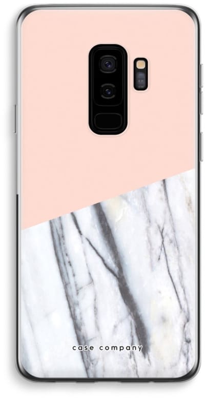 Case Company® - Hoesje geschikt voor Samsung Galaxy S9 Plus hoesje - A touch of peach - Soft Cover Telefoonhoesje - Bescherming aan alle Kanten en Schermrand