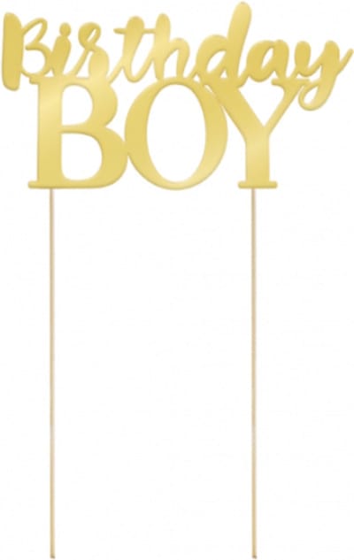 ** Paperdreams - Cake topper birthday boy Taart - Verjaardag Jongen **