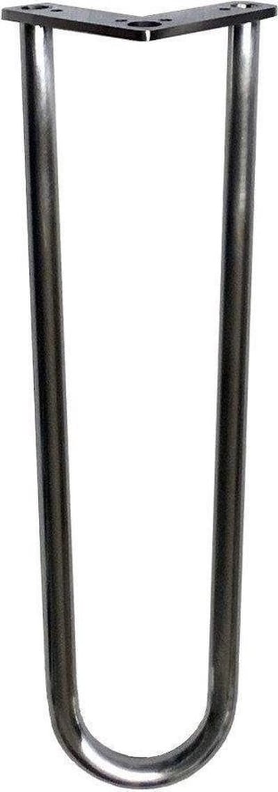 Chromen hairpin tafelpoot 30 cm