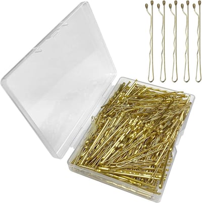 Haarspelden Set - Haarclips Golvend - Kapsels Maken - Stevige Fixatie - 200 Stuks - Goud